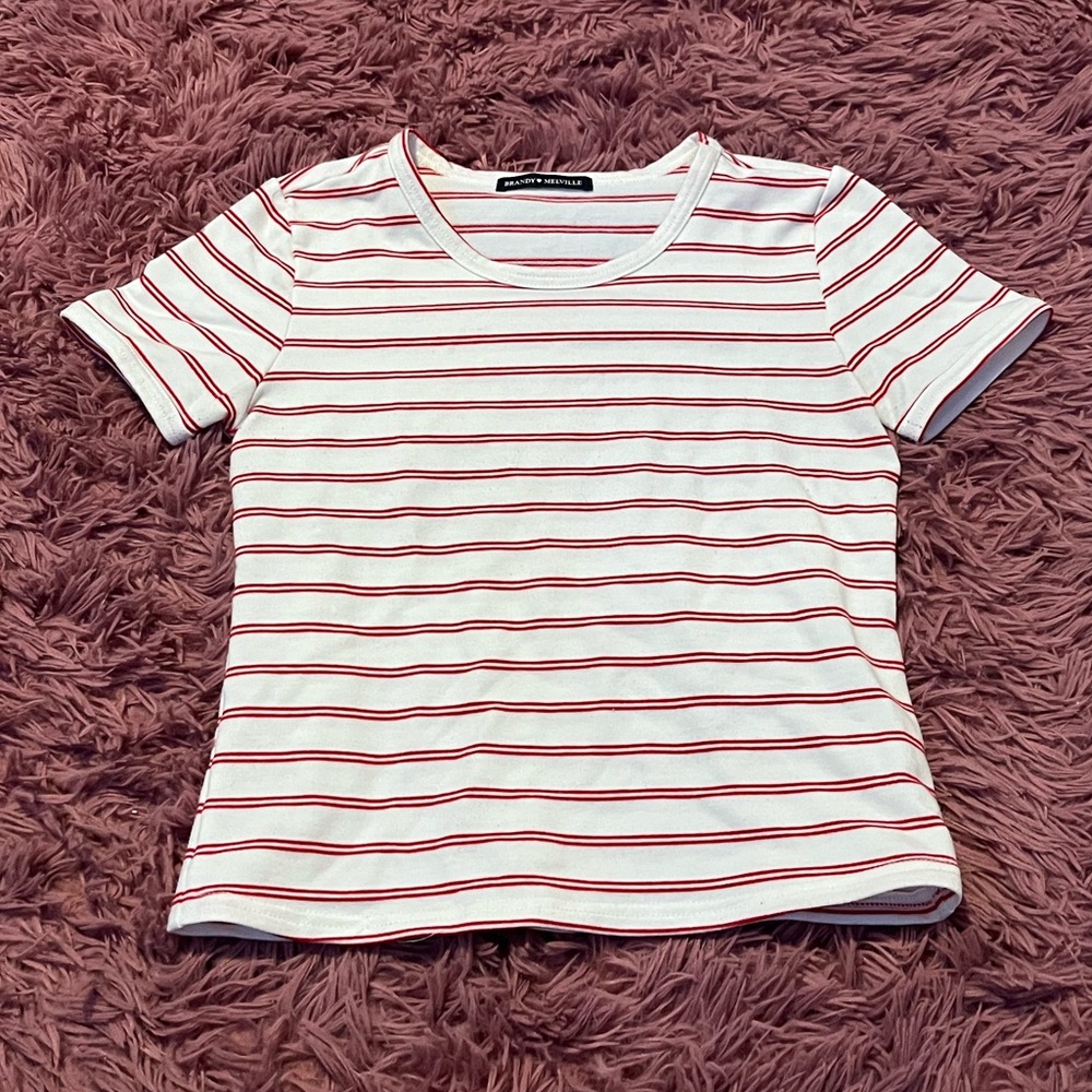 brandy melville striped tee